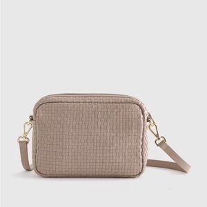 Quince Italian Leather Handwoven Crossbody